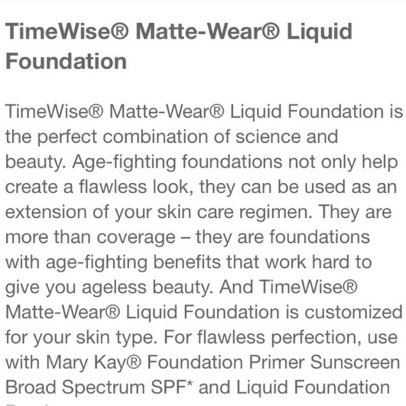 💗Mary kay timewise matte-wear liquid foundation Ivory 5 - Picture 7 of 10